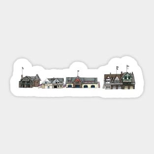 Boathouse Row Sticker